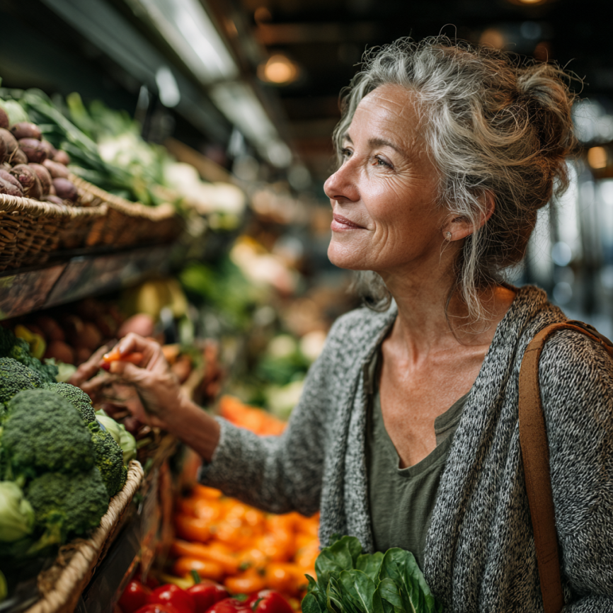 Възрастна двойка готви здравословна храна